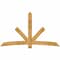 Ekena Millwork Alberta Rough Sawn Timber Gable Bracket, Western Red Cedar, 96"W x 56"H x 4"D x 6"F, 14/12 Pitch GBW096X56X0406ALB00RWR - alternate 1